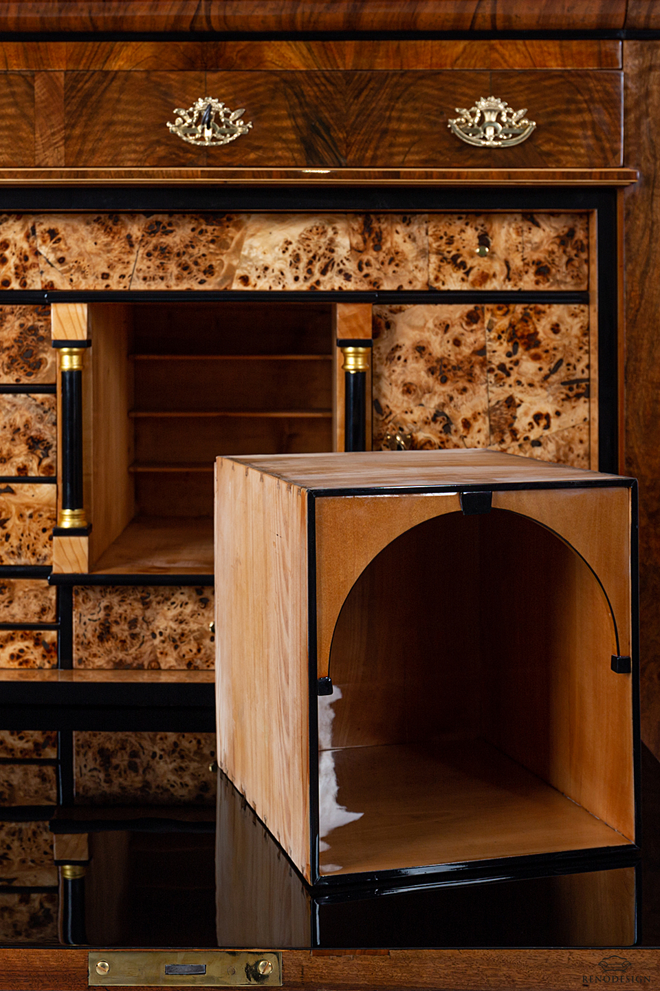 Klapsekretář biedermeier RENODESIGN