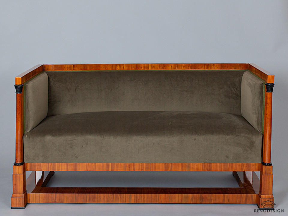 Restaurování sedačky biedermeier RENODESIGN foto: Adéla Solárová