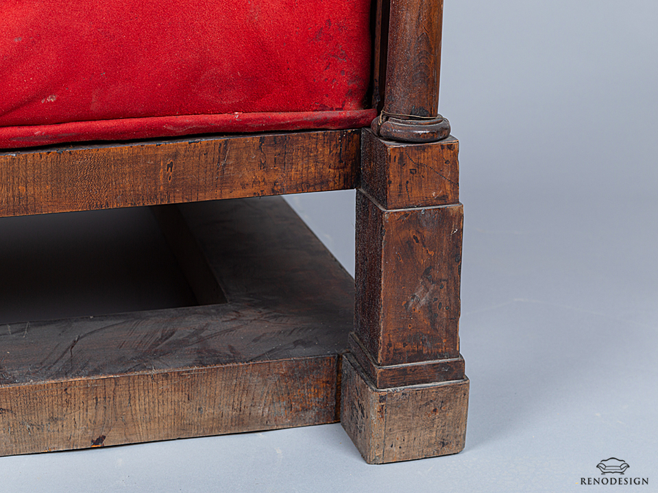 Restaurování sedačky biedermeier RENODESIGN