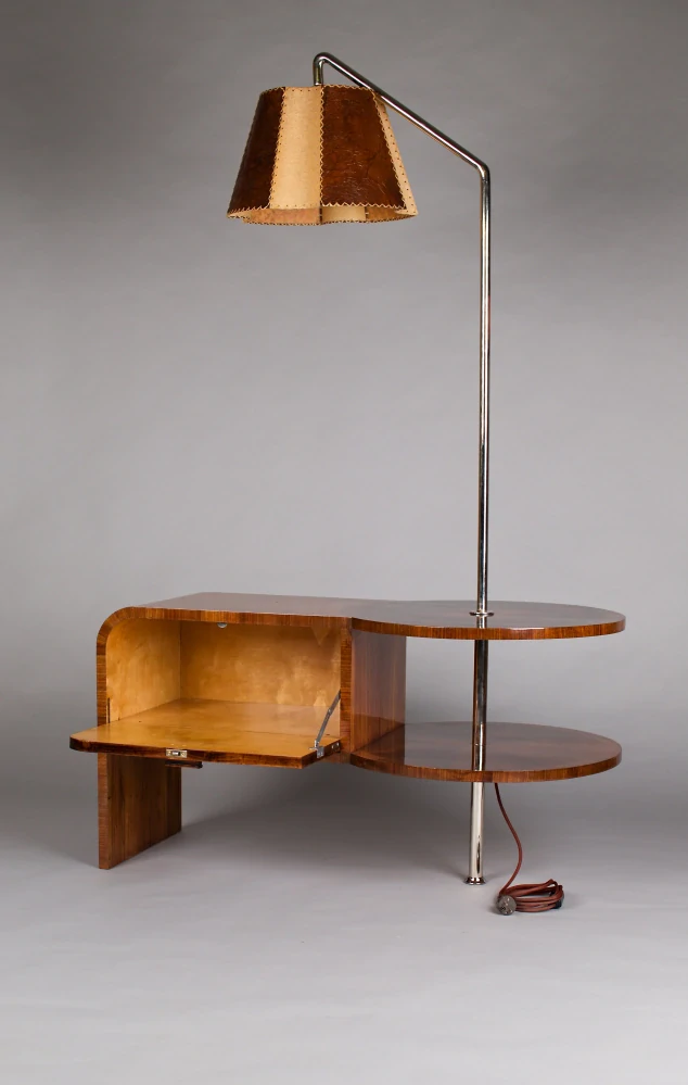 Lampa Art deco ořechová kořenice