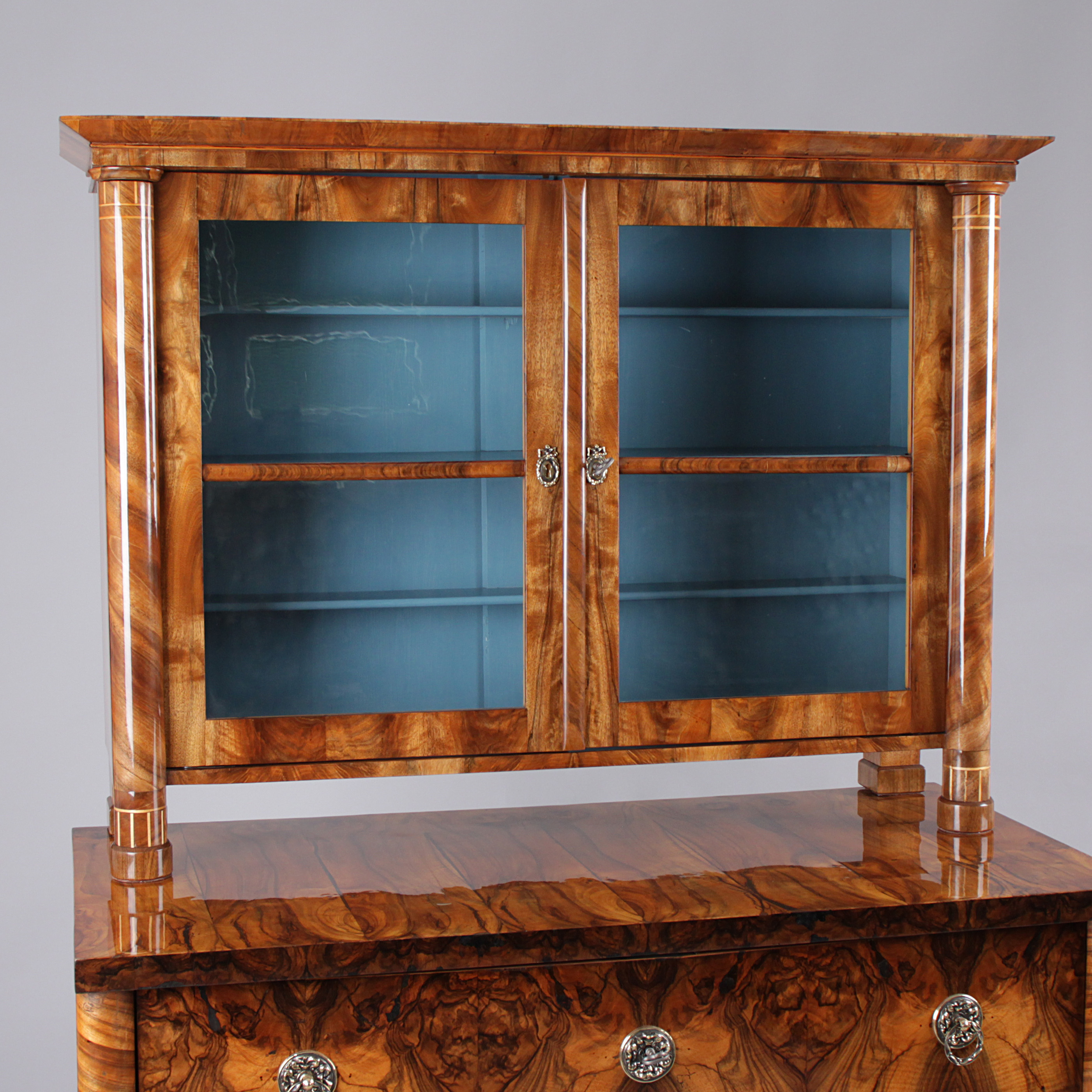 Komoda s nástavbou biedermeier