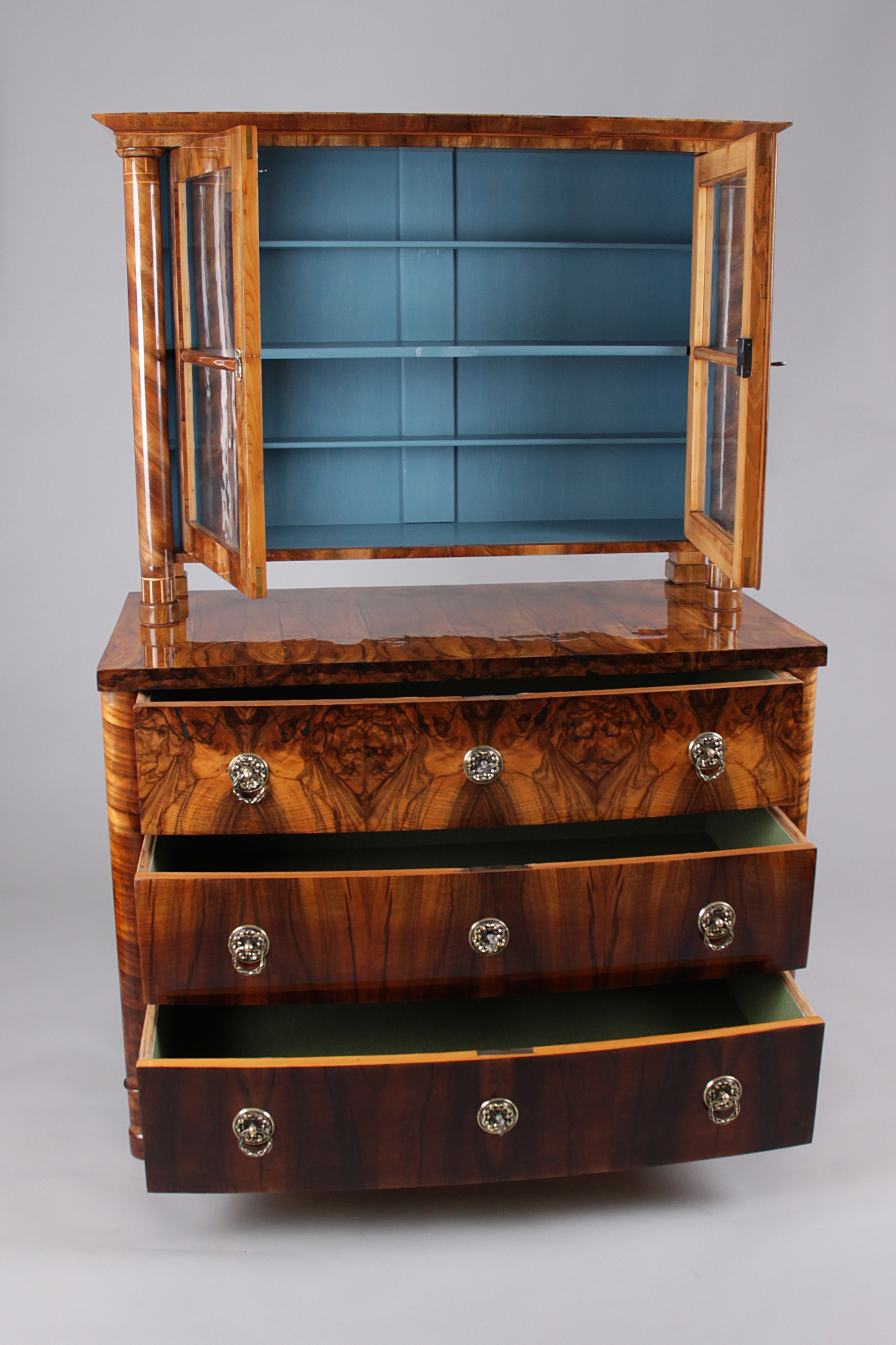 Komoda s nástavbou biedermeier