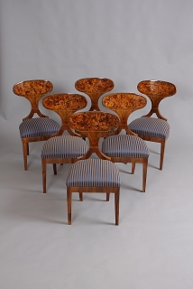 Židle biedermeier 5 ks