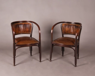 Secesní křesla J. & J. Kohn, attrib. Gustaf Siegel
